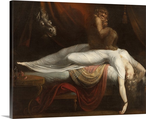 The Nightmare, 1781 Solid-Faced Canvas Print
