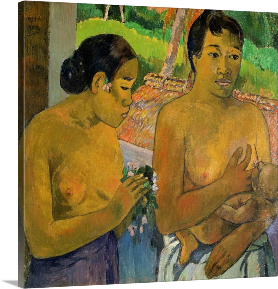 XIR192369 The Offering, 1902 (oil on canvas)  by Gauguin, Paul (1848-1903); 68x78 cm; Buhrle Collection, Zurich, Switzerla...