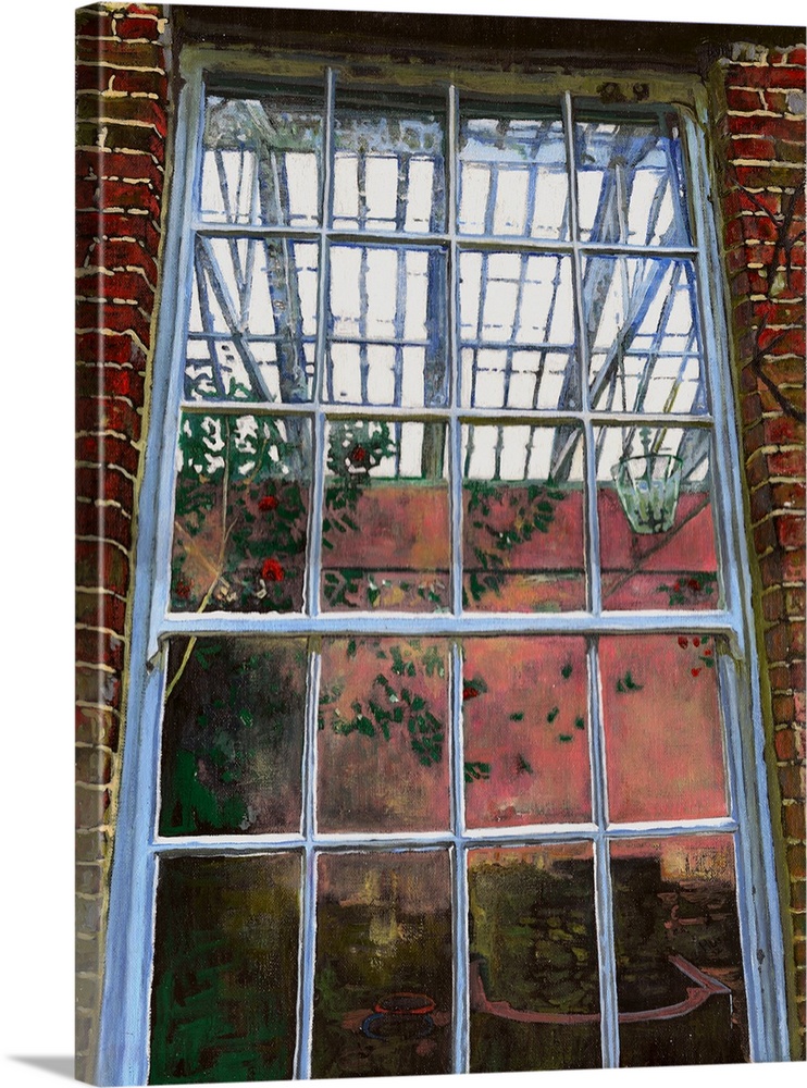 The orangery window, 2012, (originally oil on canvas) by White, Helen