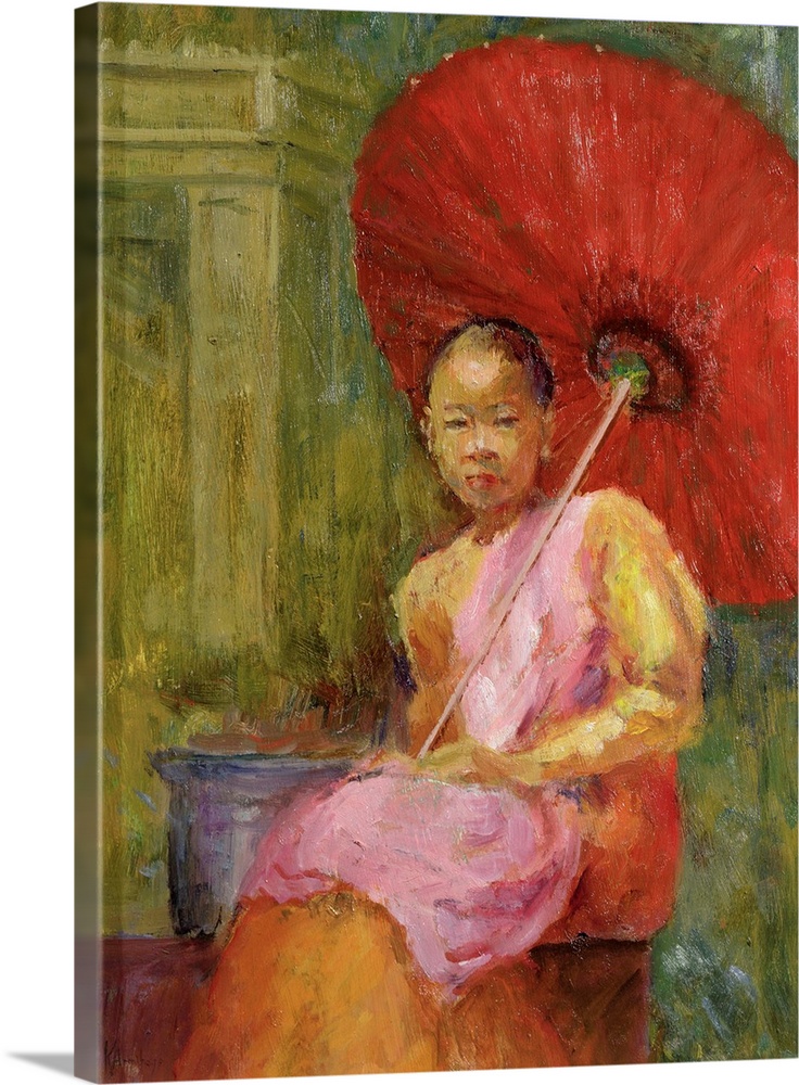 The Parasol, Bali, 2002 (oil on canvas); by Armitage, Karen (Contemporary Artist)