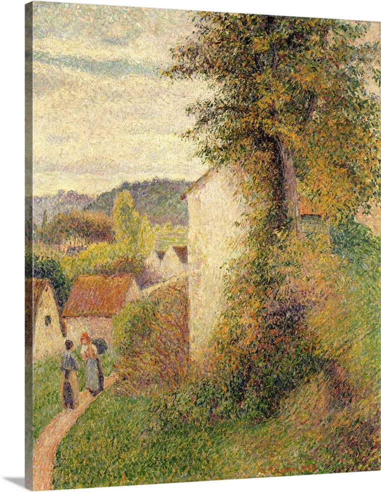 The Path, 1889, oil on canvas.  By Camille Pissarro (1830-1903).