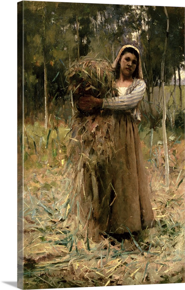 The Peasant Girl, The Faggot Collector 1880, oil on canvas.
