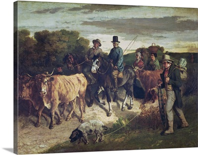The Peasants of Flagey Returning from the Fair, 1850-55