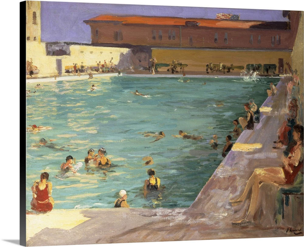 The People's Pool, Palm Beach, 1927 (Originally oil on canvas)