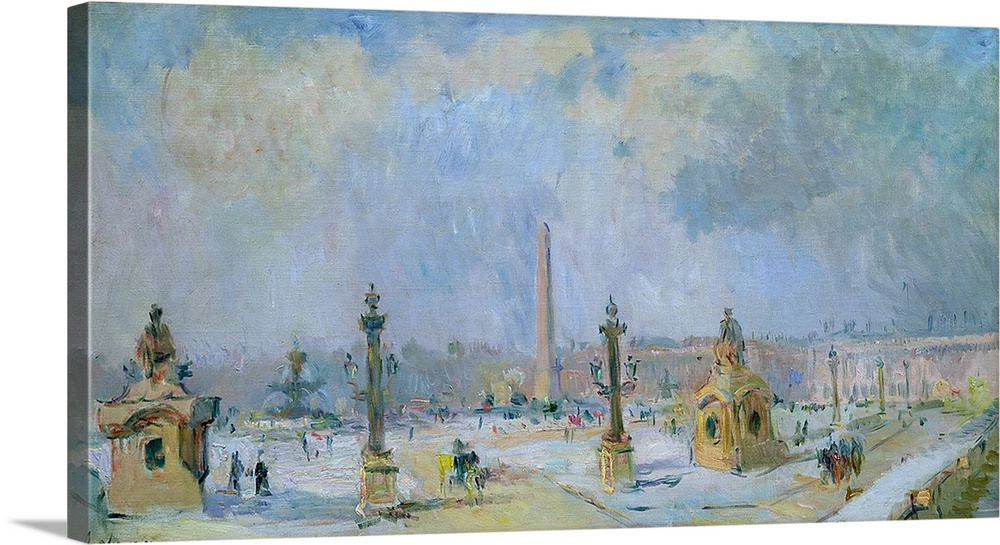 XIR114230 The Place de la Concorde, Paris (oil on canvas)  by Lebourg, Albert-Charles (1849-1928); Musee Marmottan, Paris,...