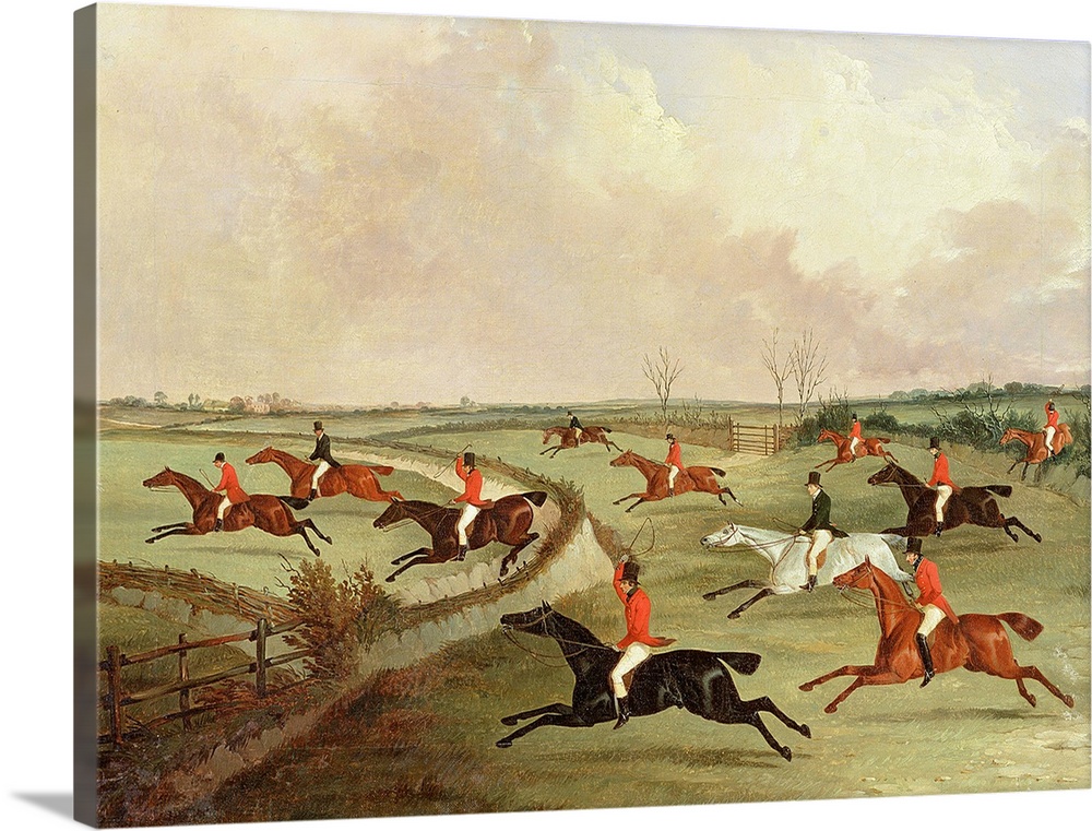 The Quorn Hunt in Full Cry: Second Horses, after a painting by Henry Alken (1785-1851)