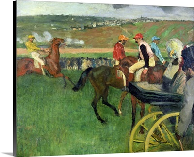 The Race Course Amateur Jockeys near a Carriage, c.1876 87