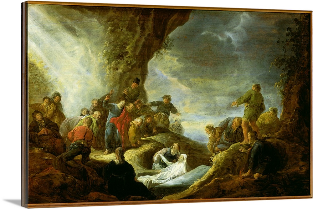 XAV28162 The Raising of Lazarus (oil on canvas)  by Cuyp, Benjamin Gerritsz. (1612-52); Musee des Beaux-Arts, Valenciennes...