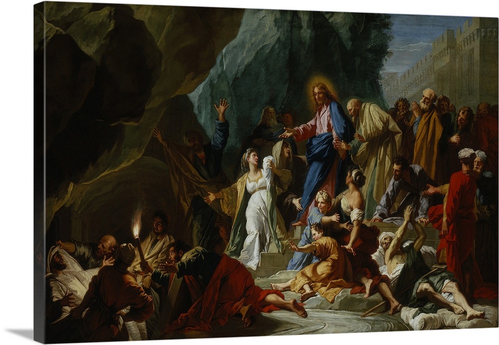 The Raising of Lazarus, c. 1711, oil on canvas.  By Jean-Baptiste Jouvenet (1644-1717).