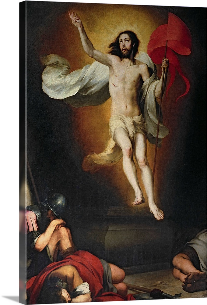 BAL14196 The Resurrection of Christ, 17th century by Murillo, Bartolome Esteban (1618-82); Real Academia de Bellas Artes d...