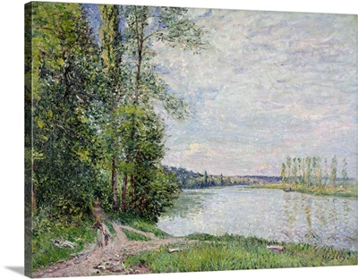 The Riverside Road from Veneux to Thomery, 1880