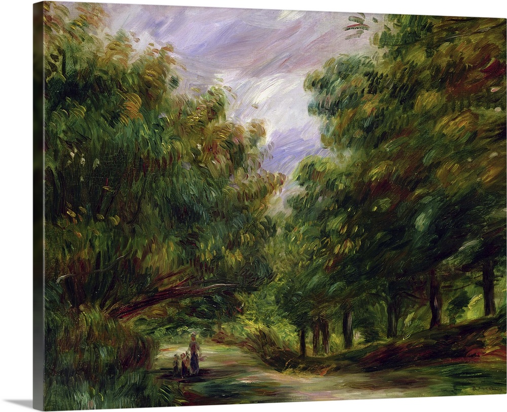 BAL76834 The road near Cagnes, 1905  by Renoir, Pierre Auguste (1841-1919); oil on canvas; 53x64 cm; Galerie Daniel Maling...