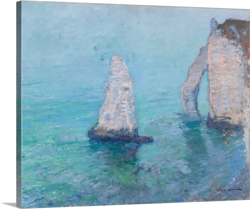 The Rock Needle and the Porte d'Aval, c.1885 (oil on canvas)  by Monet, Claude (1840-1926) Fitzwilliam Museum, University ...