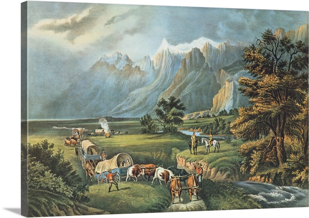 The Rocky Mountains: Emigrants Crossing the Plains, 1866