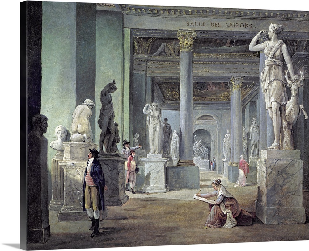 The Salle des Saisons at the Louvre, c. 1802