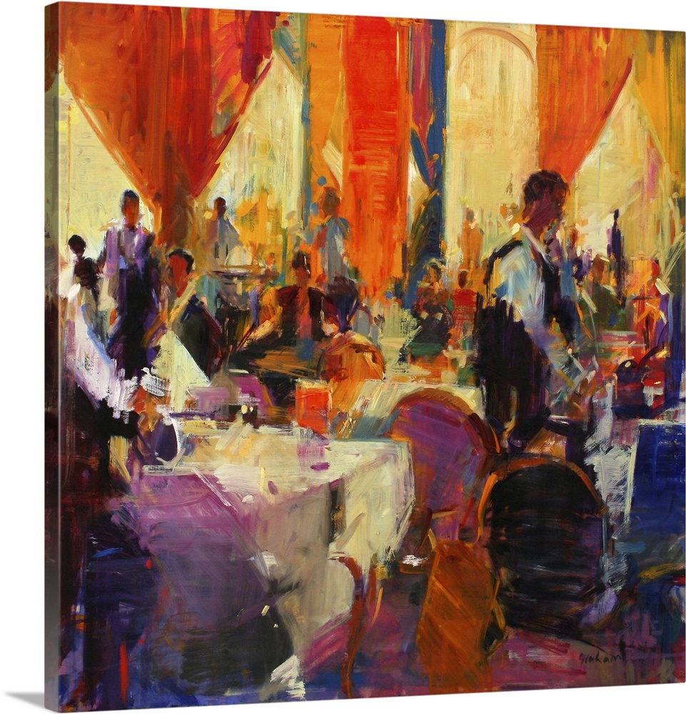 The savoy days. (Originally oil on canvas.)