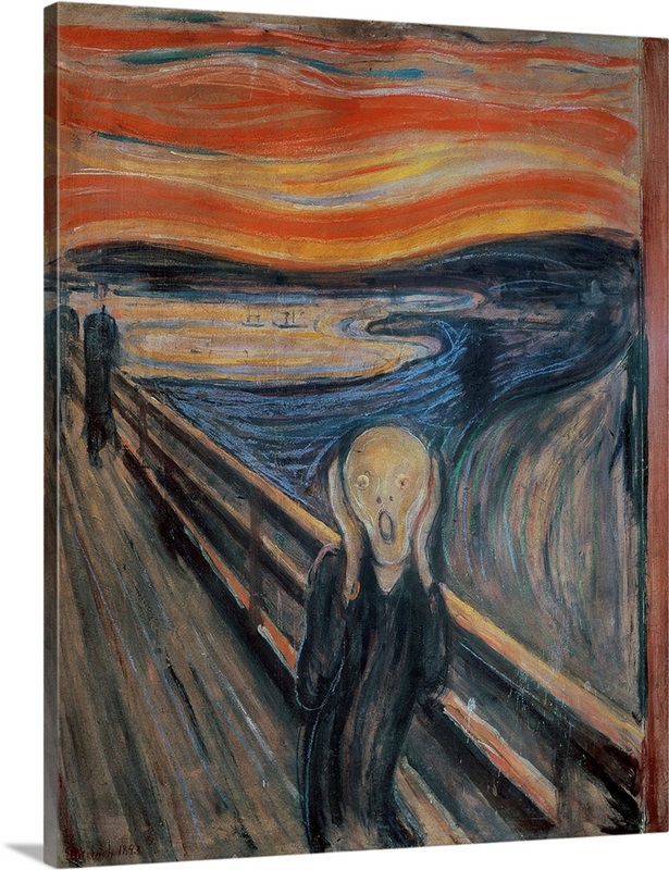 The Scream Wall Art, Canvas Prints, Framed Prints, Wall Peels | Great ...