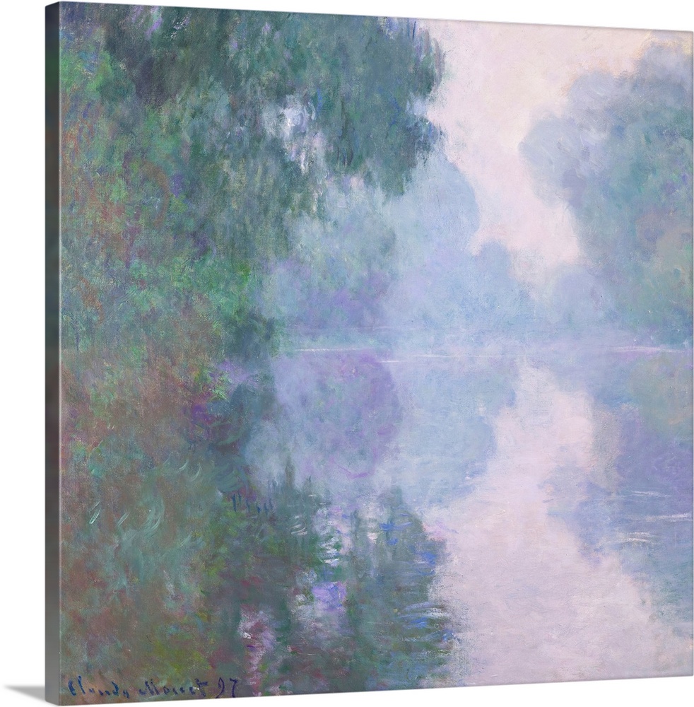 The Seine at Giverny, Morning Mists, 1897 (originally oil on canvas) by Monet, Claude (1840-1926)