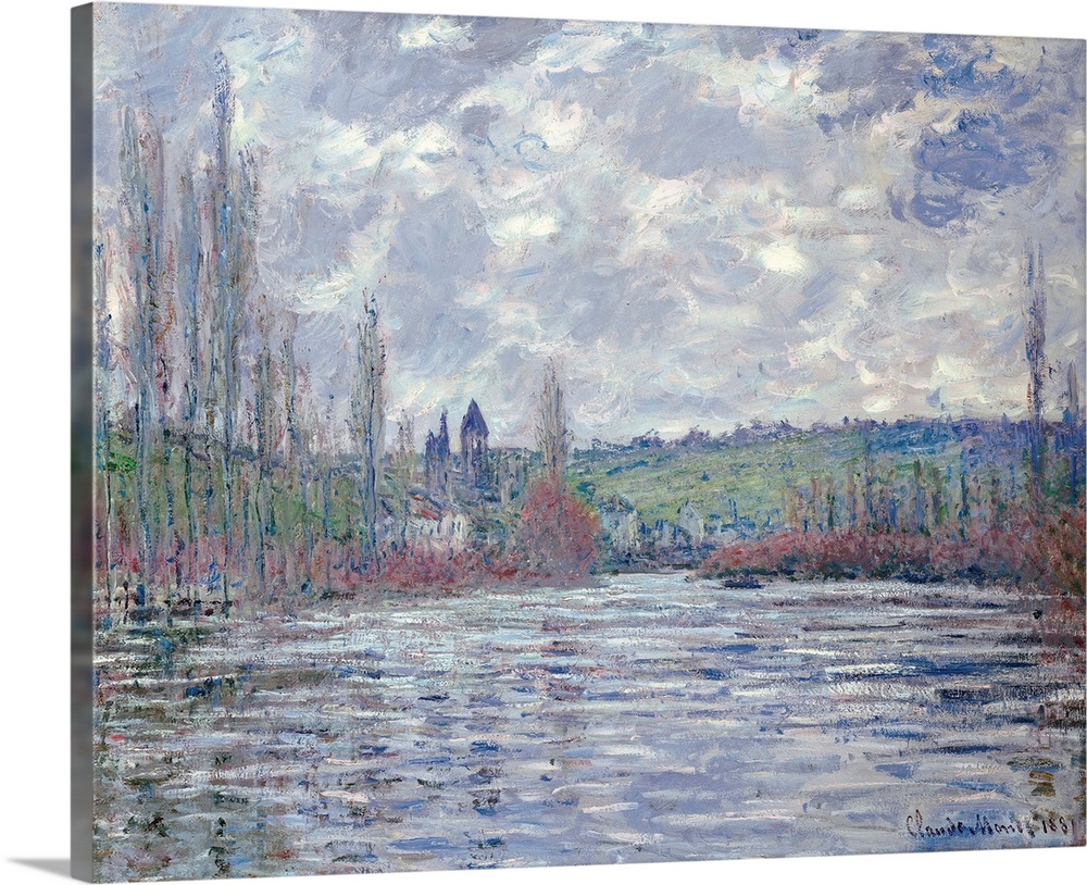 The Seine in Flood at Vetheuil, 1881, oil on canvas.  By Claude Monet (1840-1926).