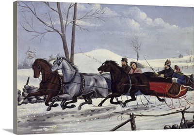 The Sleigh Race, 1865