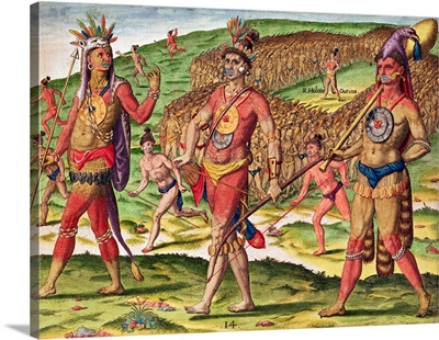 The Soldiers of Outina Marching, from 'Brevis Narratio..'
