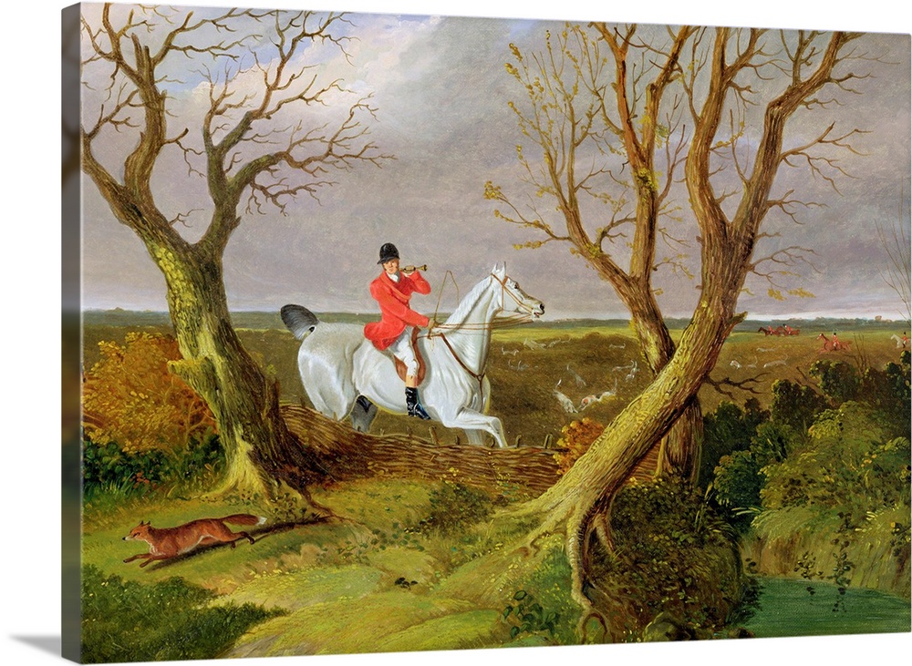 XYC158550 The Suffolk Hunt - Gone Away (oil on canvas) by Herring Snr, John Frederick (1795-1865); Yale Center for British...