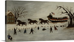 The Suffragettes Taking A Sleigh Ride, 1870-90 image thumbnail