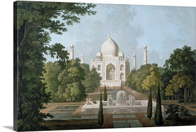 The Taj Mahal, Agra, from the Garden, published 1801