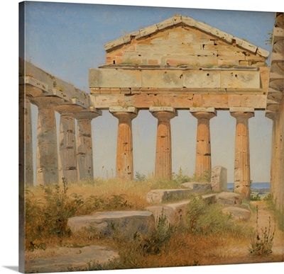The Temple Of Athena In Paestum, 1838