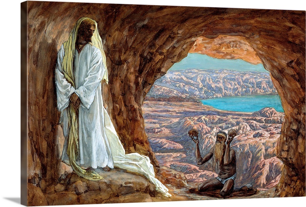 The Temptation in the Wilderness, illustration for The Life of Christ ...