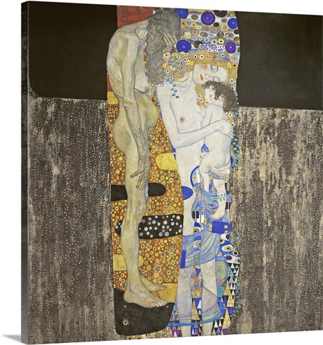 The Three Ages Of Woman, 1905 Stretched Canvas Print