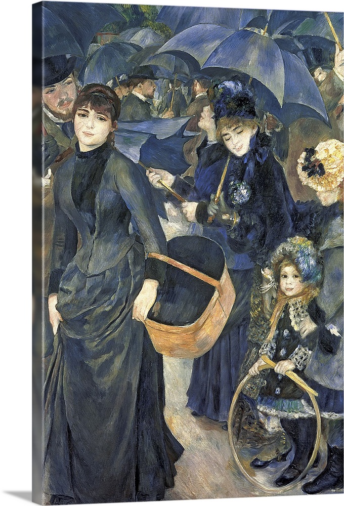 BAL7165 The Umbrellas, c.1881-6 (oil on canvas)  by Renoir, Pierre Auguste (1841-1919); 180.3x114.9 cm; National Gallery, ...