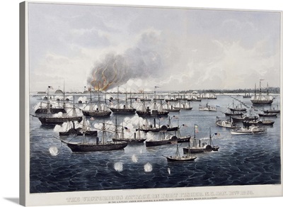 The Victorious Attack on Fort Fisher, pub. 1865