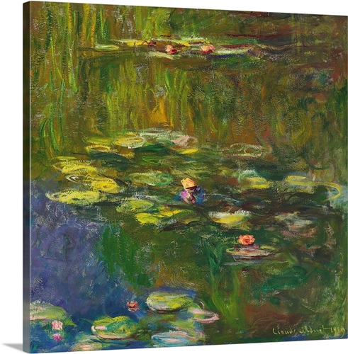 The Water Lily Pond | Great Big Canvas