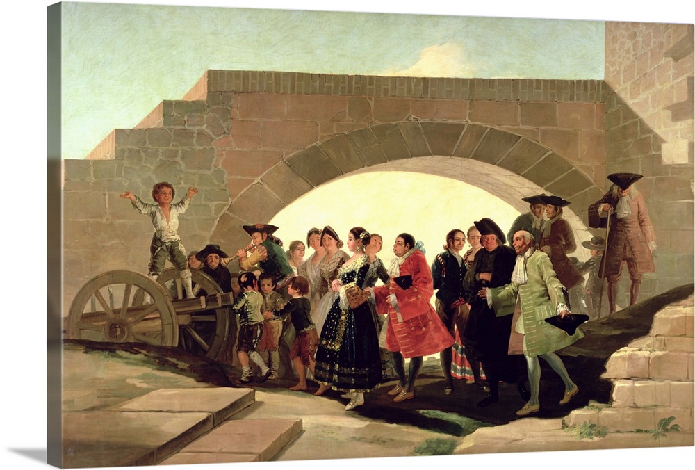 XIR52603 The Wedding, 1791-92 (oil on canvas)  by Goya y Lucientes, Francisco Jose de (1746-1828); 267x293 cm; Prado, Madr...