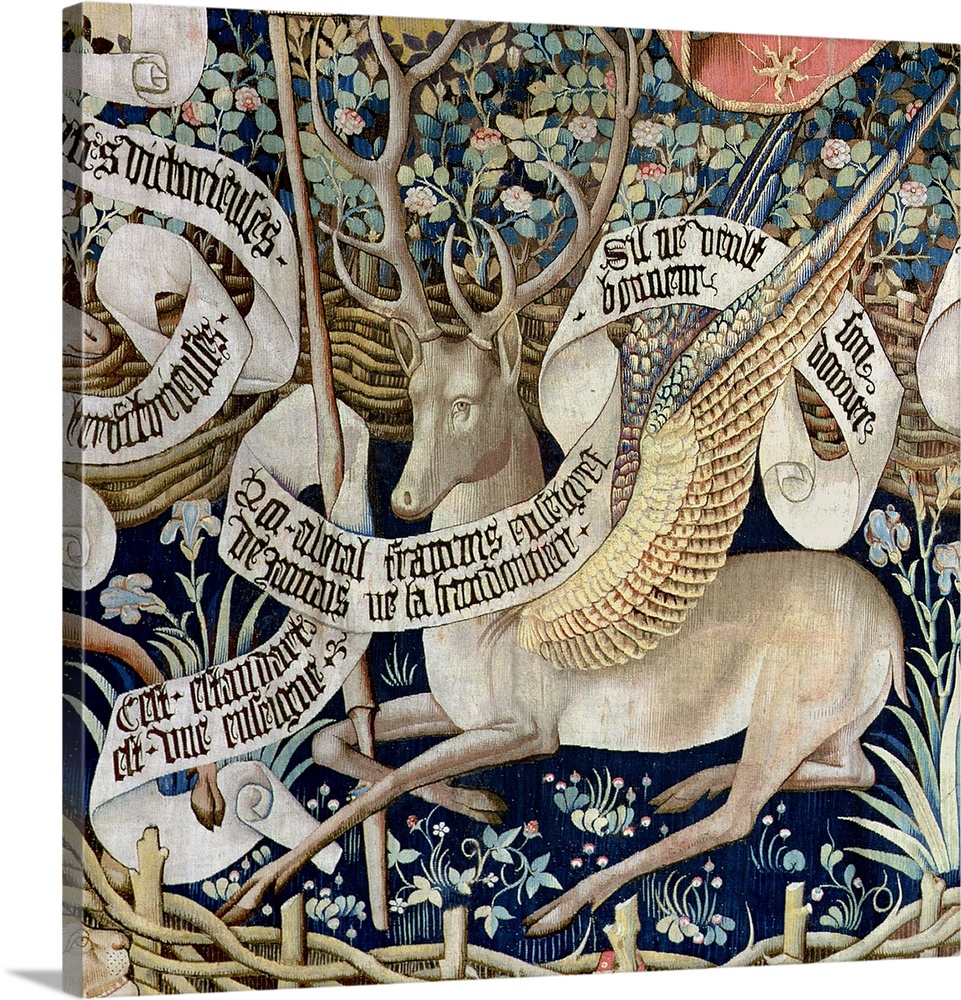 The Winged Deer (tapestry) (detail of 95771)