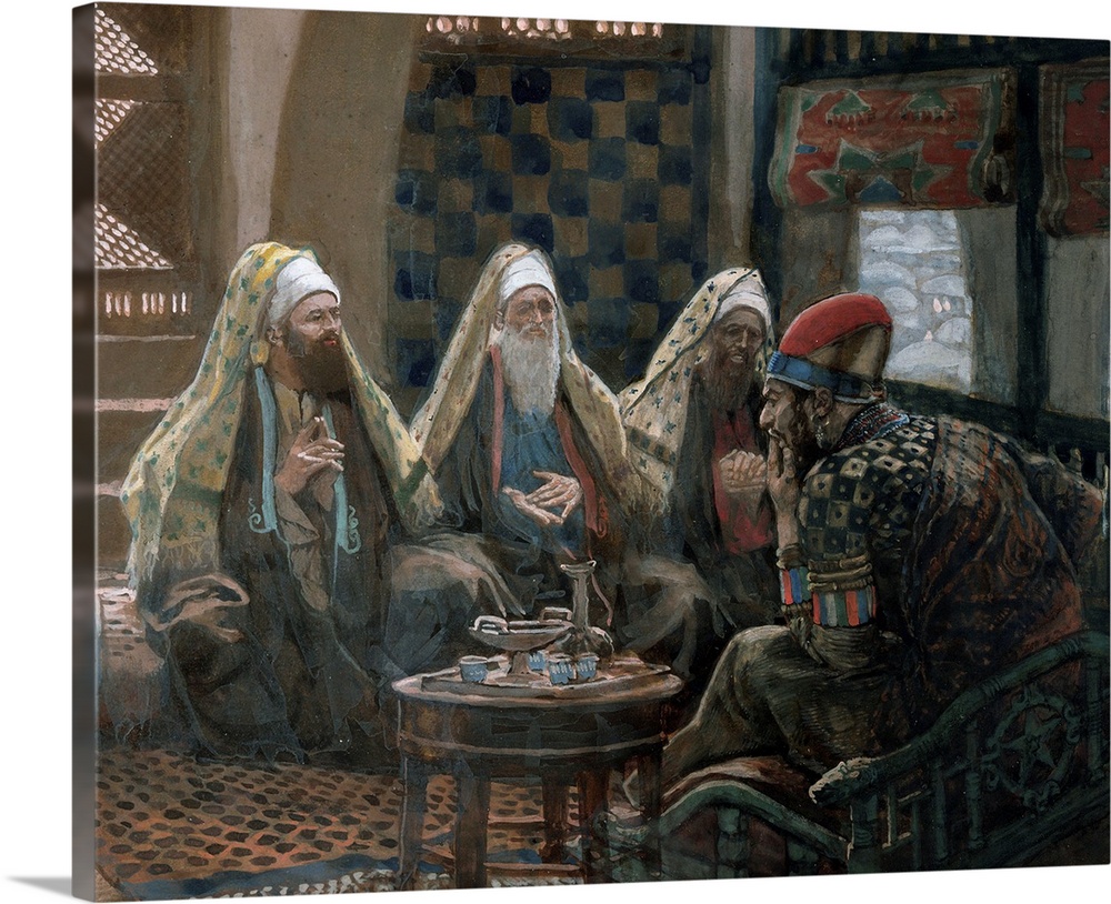 The Wise Men and Herod, illustration for 'The Life of Christ', c.1886-94 (w/c