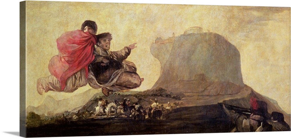XIR73591 The Witches' Sabbath, c.1819-23 (oil on canvas)  by Goya y Lucientes, Francisco Jose de (1746-1828); 123x265 cm; ...