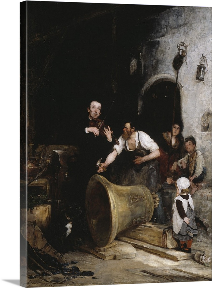 Toning the Bell, 1874, oil on canvas.