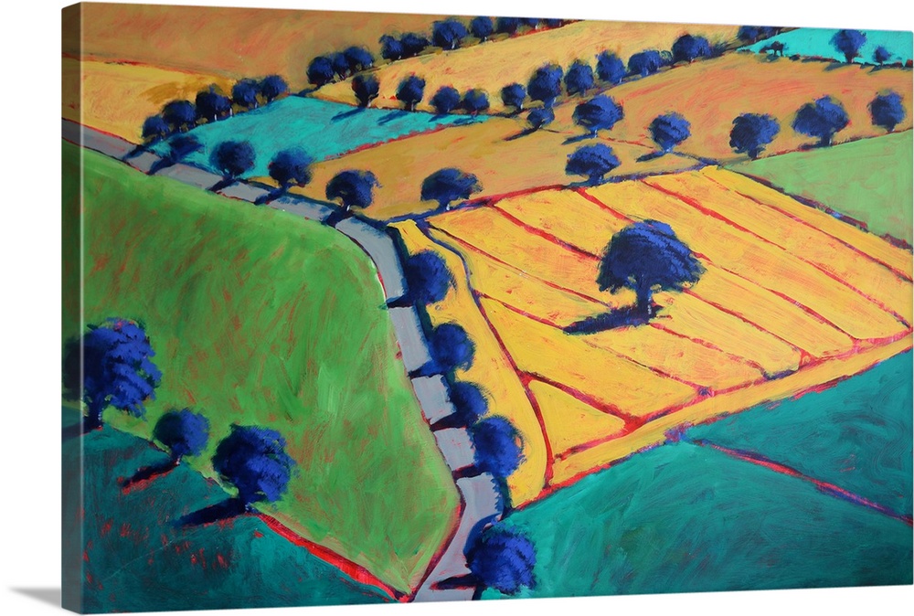 Towards upton #2, 2024. (Originally acrylic on board.)