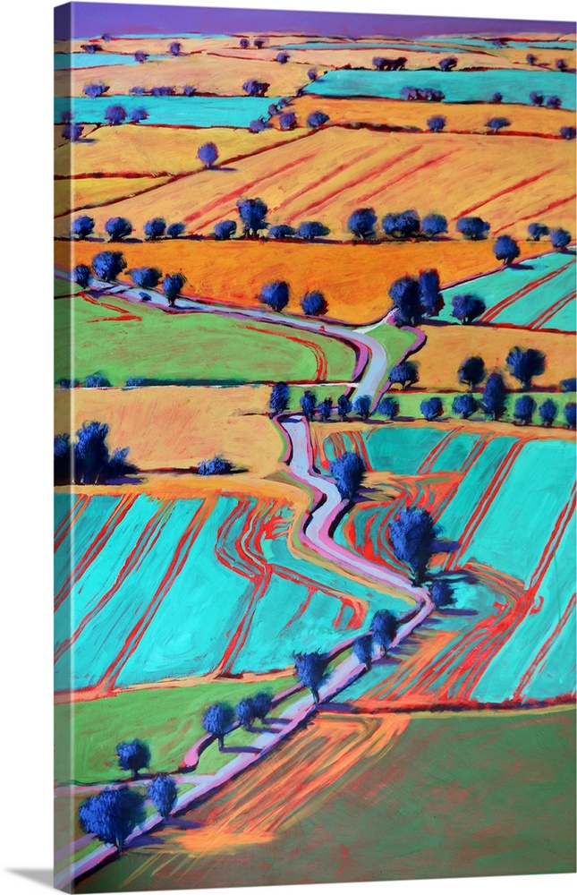 Towards Welland, 2024. (Originally acrylic on board.)