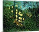 image thumbnail of XIR47646 Tropical Forest: Battling Tiger and Buffalo, 1908 (oil on canvas); by Rousseau, Henri J.F. (Le Douanier) (1844-19...