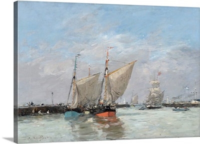 Trouville, The Jetties, High Tide, 1876