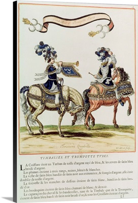 Turkish Drummer and Trumpeter, part of the Carousel Given by Louis XIV (1638-1715)