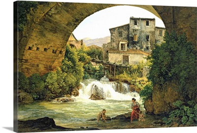 Under the arch of a bridge in Italy, 1822