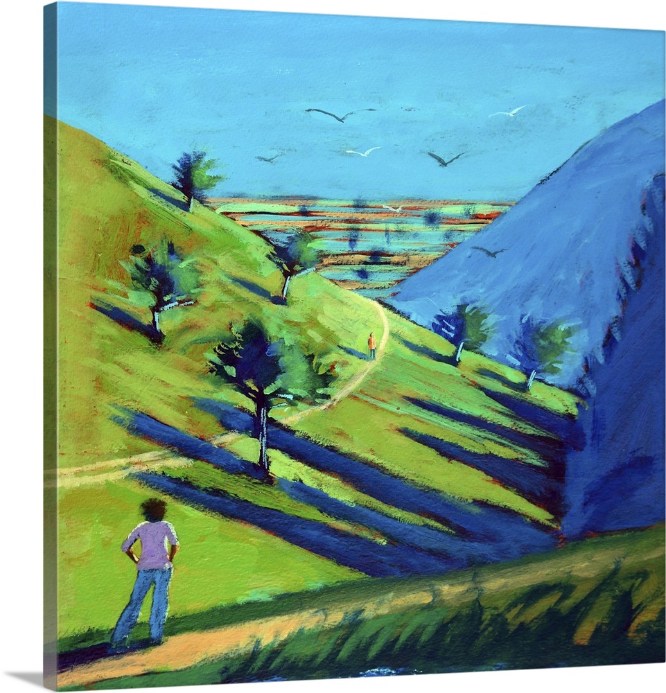 Valley, 2024. (Originally acrylic on paper.)