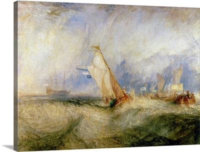 Van Tromp Going About to Please His Masters - Ships a Sea Getting a Good Wetting, 1844