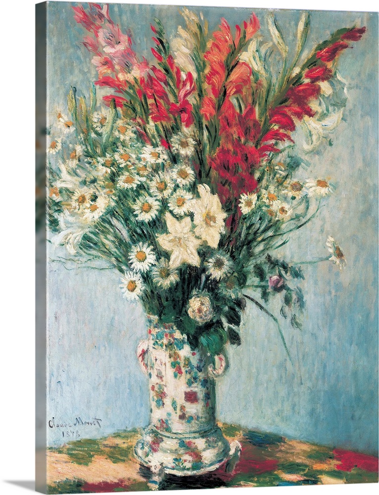 Vase of Flowers, 1878, oil on canvas.  By Claude Monet (1840-1926).