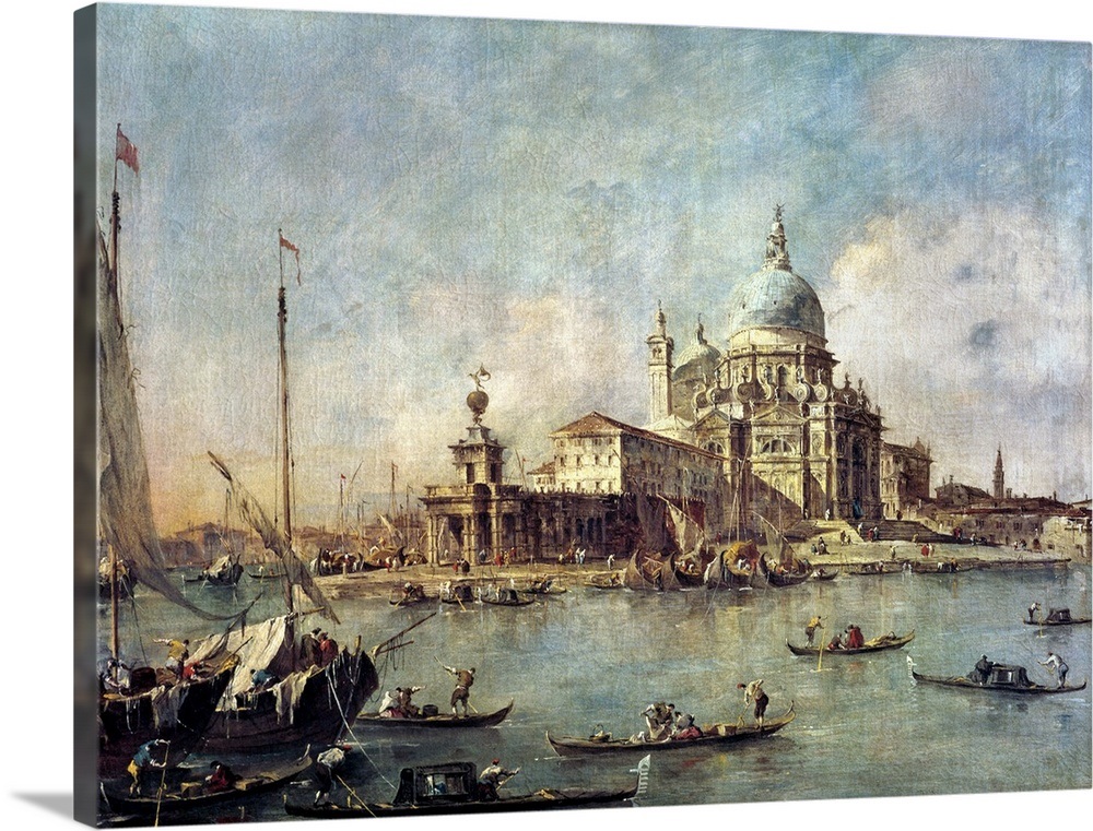 Venice, The Punta della Dogana with Santa Maria della Salute, c.1770 ...
