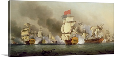 Vice Admiral Sir George Anson's (1697-1762) Victory off Cape Finisterre, 1749